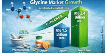 グリシン市場、食品・製薬分野の需要増加により2033年までに24億ドルのブームへ突入予定