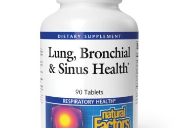 Natural Factors Lung, Bronchial & Sinus Health with NAC & Horehound 90 Tabs | Respiratory Health Supplement That Supports Lung, Bronchial & Sinus Health, Healthy Lung Tissue & Mucus Consistency* | Grocery Pickup & Delivery