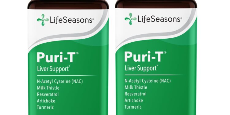 LifeSeasons Puri-T, Liver Cleanse & Detox Support Supplement,120 Capsules | Resveratrol, N-Acetyl Cysteine (NAC), Milk Thistle, Artichoke & Turmeric – Supports Tissue Regeneration & Healthy Bile Flow | Grocery Pickup & Delivery